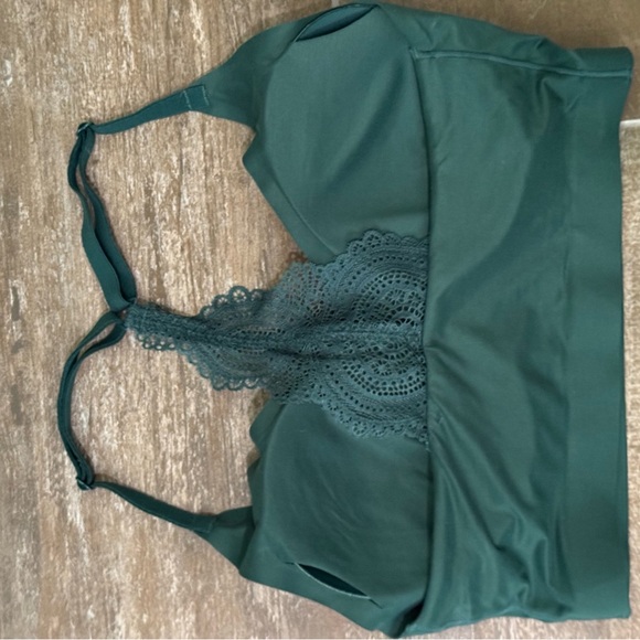 Soma Green Enbliss Seamless racerback Bra with Adjustable Straps - Picture 4 of 4